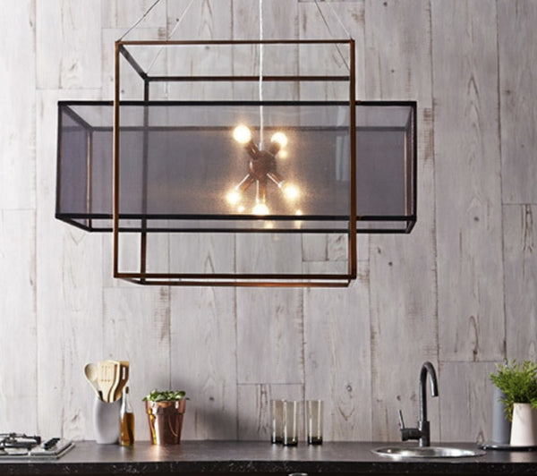 Shaynna Blaze Black & Copper Chandelier