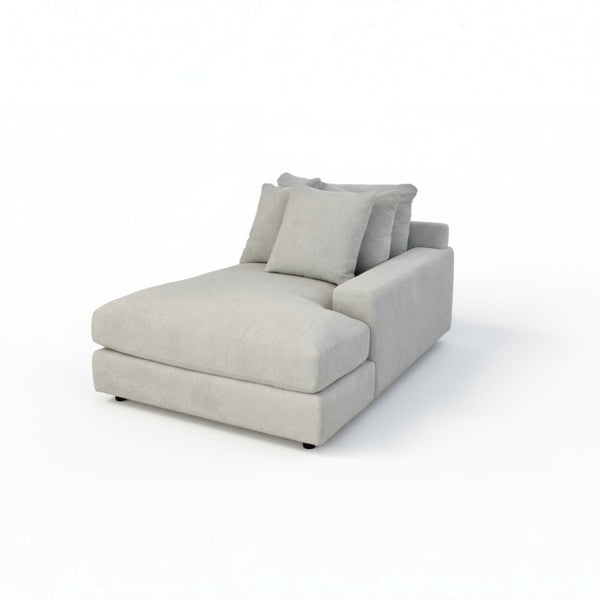 Sidney RHS Chaise - Cuddle Grey Gum