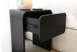 Oslo Bedroom Side Table - Black