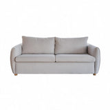 Stanton Queen Sofa Bed with Memory Foam Mattress - Oyster