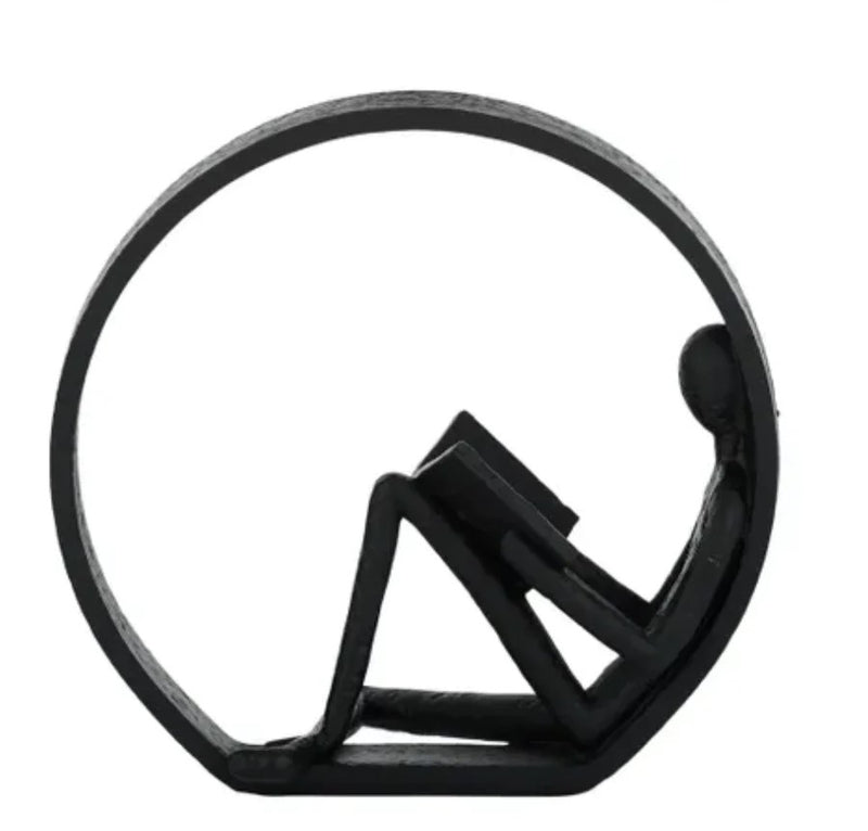Studious Resin Sculpture - Black