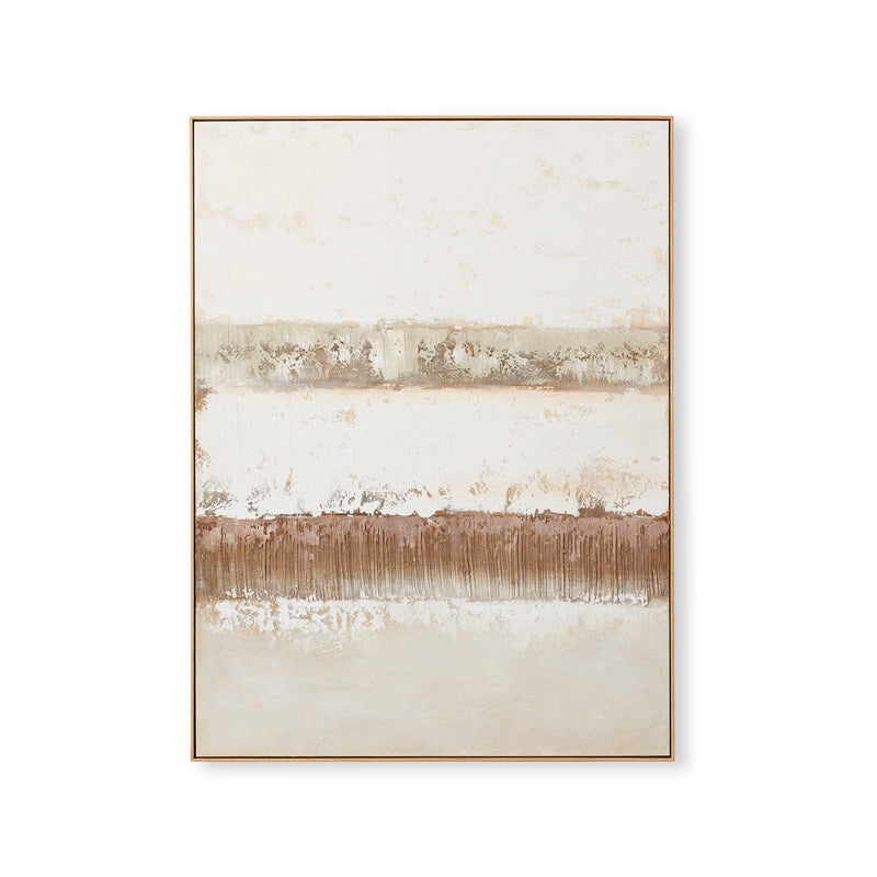 Subtle Shift Hand Painted Wall Art - Beige