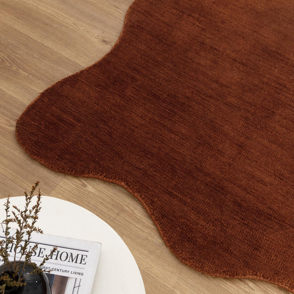 Barrow Scalloped Rug - Terracotta