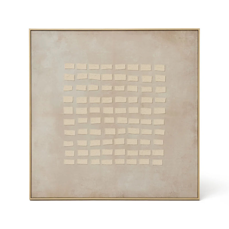Tadao Framed Wall Art - Taupe