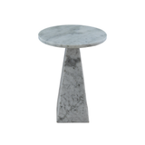 Torin Side Table - White & Grey