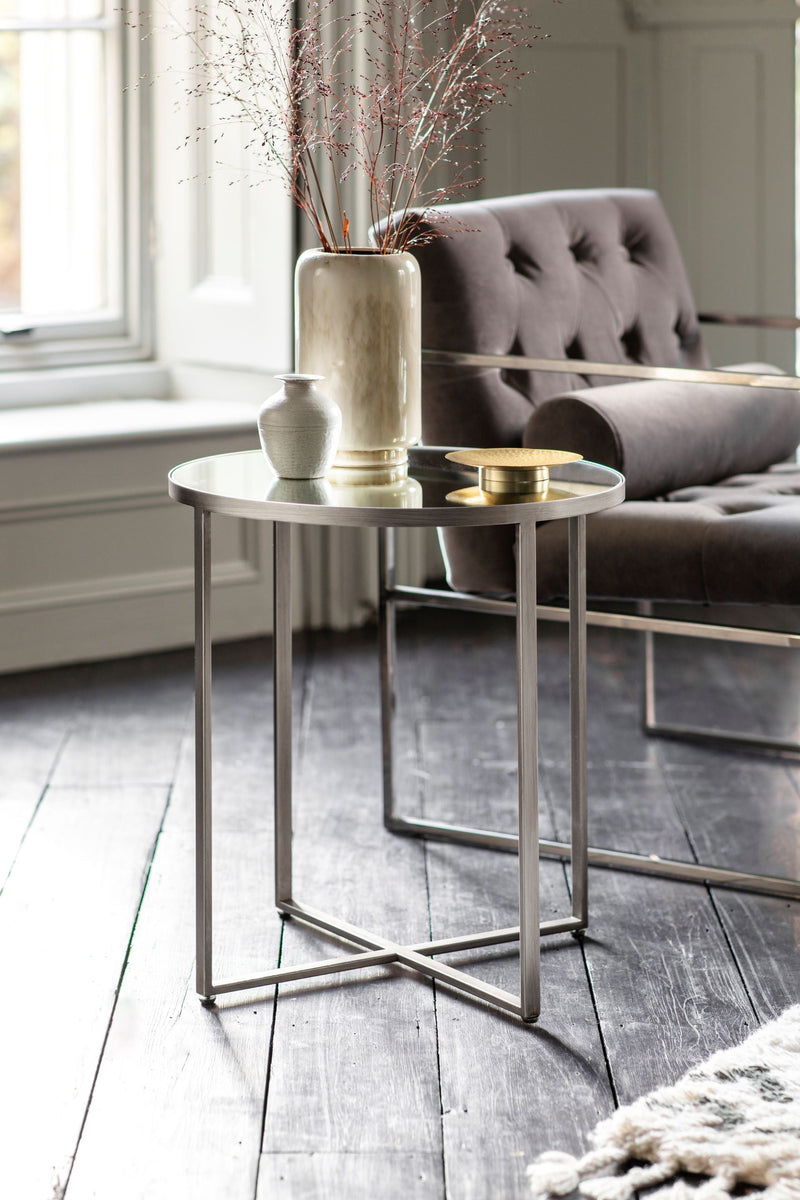Torrance Side Table - Silver