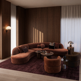 Bellini Curved 5 Seater Modular Lounge - Grace Cognac