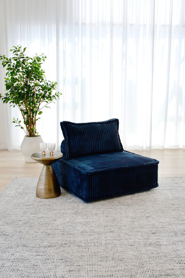 Seattle Full Modular / Accent Chair - Blue