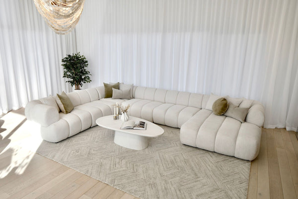 Savannah Corner Lounge with Chaise - Vanilla