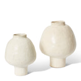 Talula Footed Vase - Beige