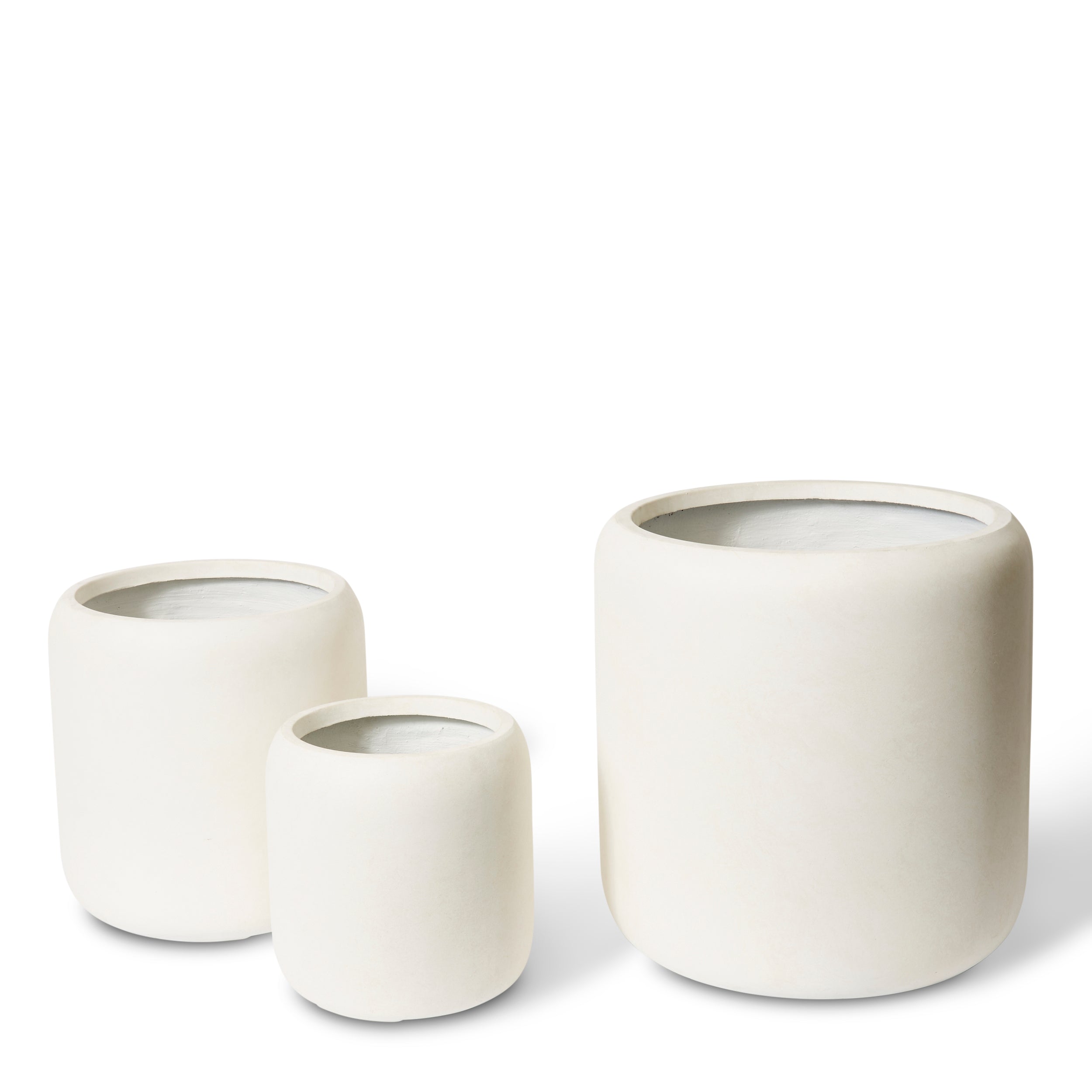 Saheed Fibrestone Planter Set of 3 - Beige – The Furniture Gallery