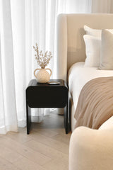 Oslo Bedroom Side Table - Black