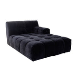 Valletta RHS Chaise - Mystique Caviar