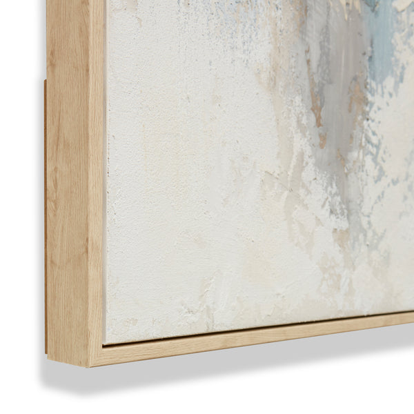 Laquan Hand Painted Wall Art - Blue