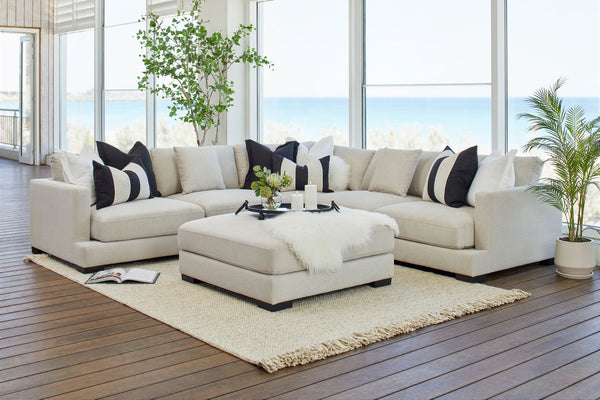 Xavier 5 Seater Corner Lounge - Stone