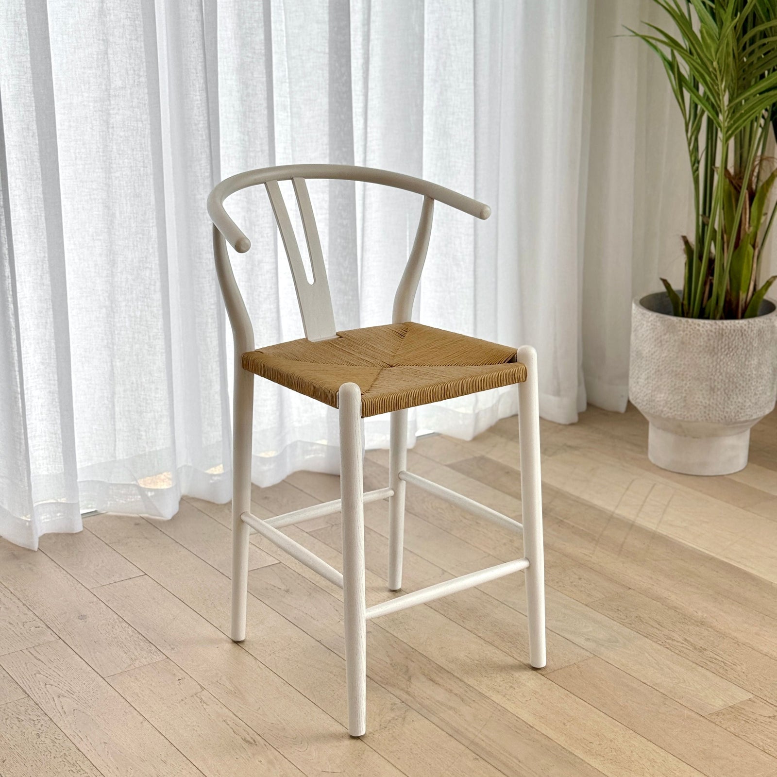 Buy White Elm Wishbone Counter Stool in Perth, Osborne Park