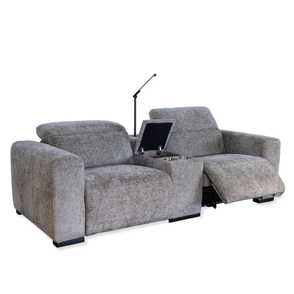 Zayn Loveseat -  2 Seater Electric Recliner with Console - Marshmallow