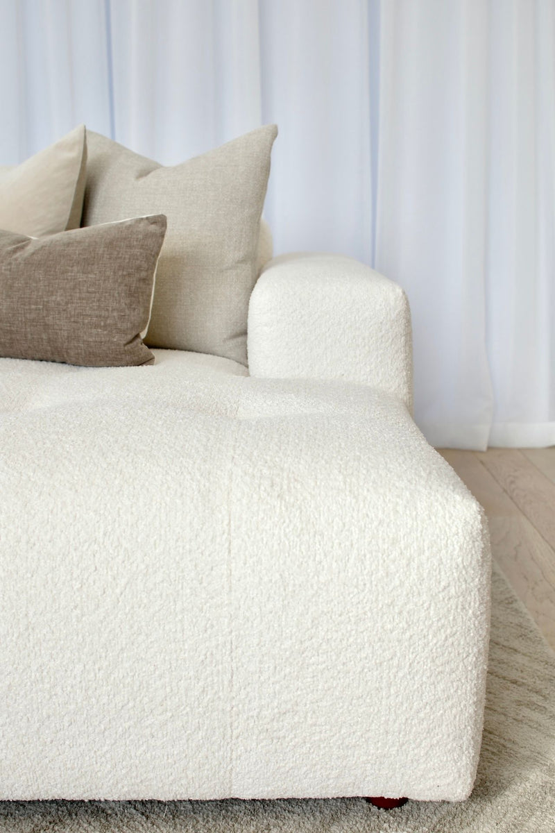 Lyla 3 Seater with Chaise - Cloud Optical