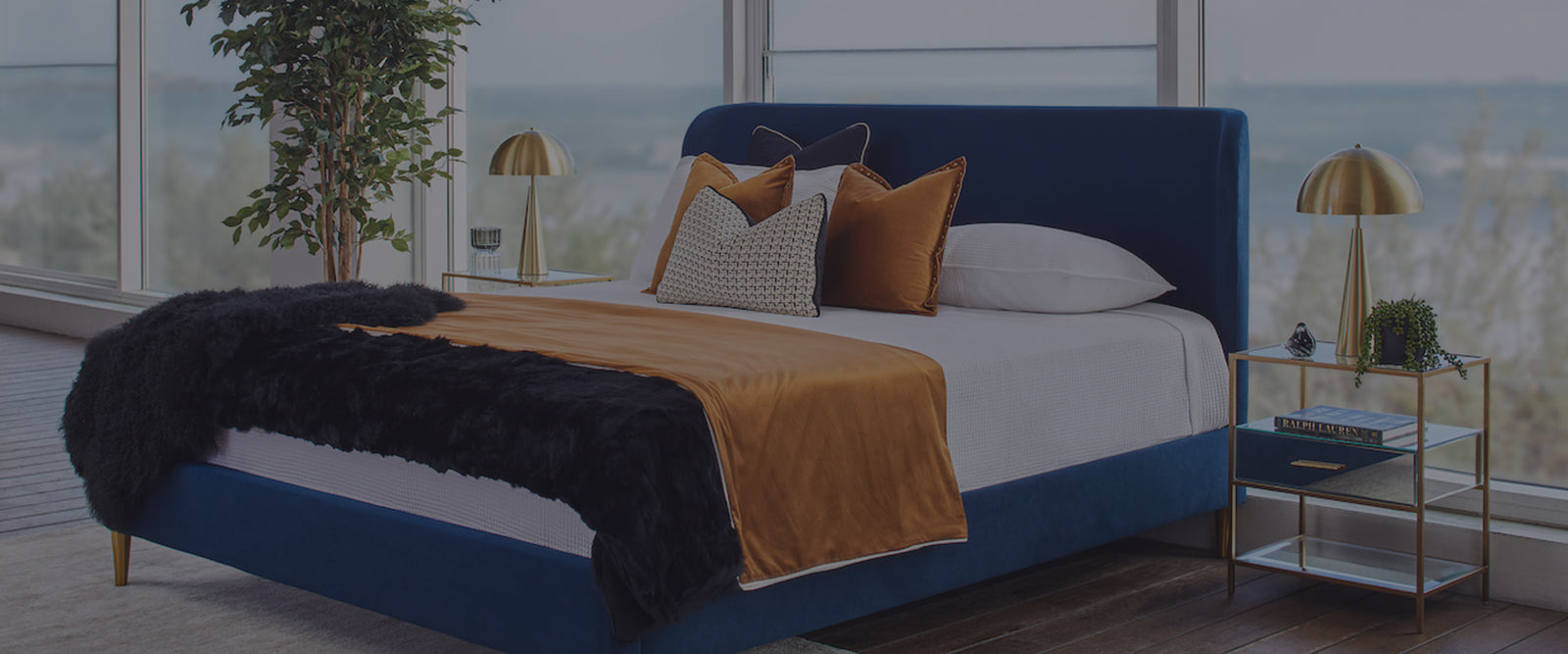 The Florence Bed’s timeless elegance is defined by its grand linen headboard and classic buttoned tufting.