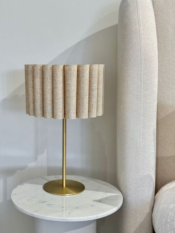 Sombra Metal Lamp - Gold/Natural