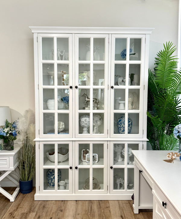 Hampton Full Glass 4 Door Display Cabinet