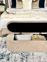 Edie Storage Bench - Champagne