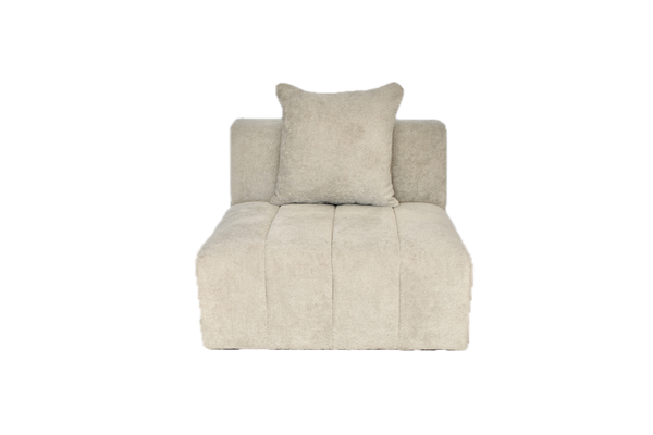Laurent Single Seat No Arm - Cuddle Cobblestone
