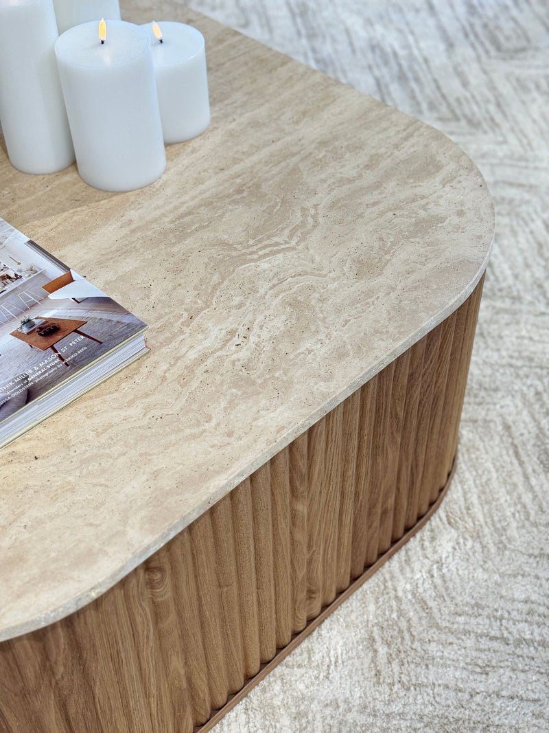 Travertine Coffee Table