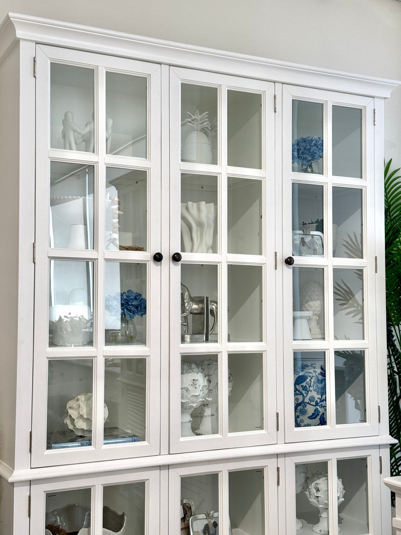 Hampton Full Glass 4 Door Display Cabinet