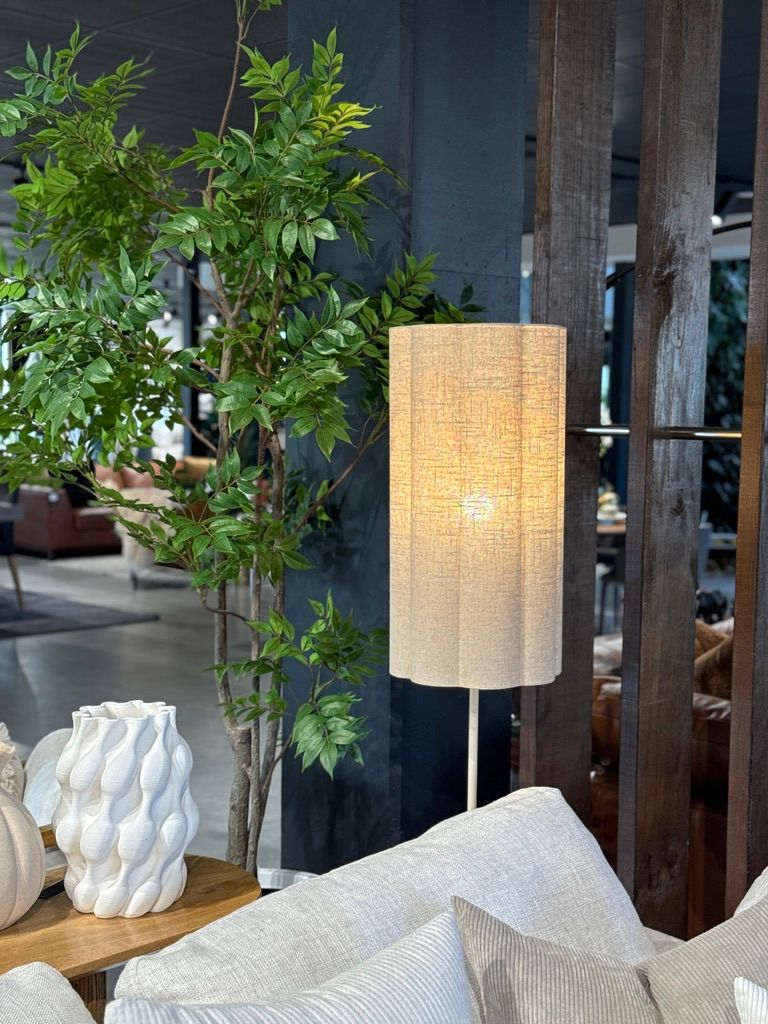 Talstone Linen Floor Lamp.