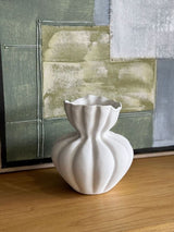 Basma Vase Small - White