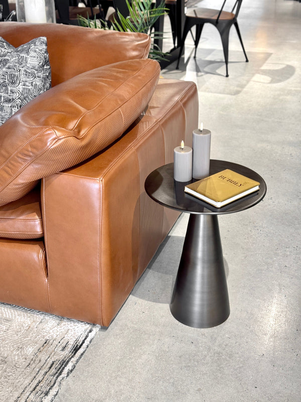 August Side Table - Antique Brass