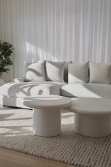 Sidney 6 Seater Corner Modular with Chaise - Cuddle Grey Gum