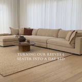 Reeves Day Bed Lounge - Exclusive Cobblestone