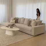 Sidney 5 Seater with Chaise - Cuddle Grey Gum