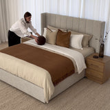 Allure Bed with Drawers - Natural