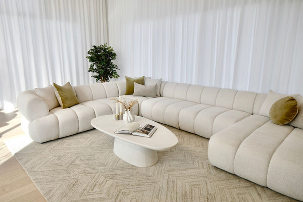 Savannah Corner Lounge with Chaise - Vanilla
