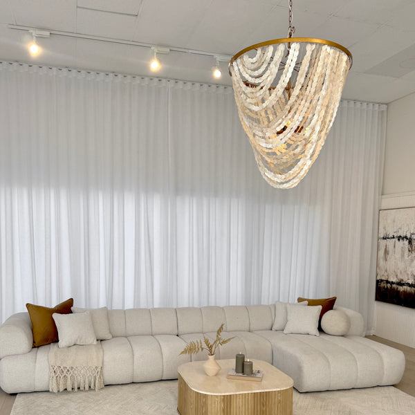 Pearl Oval Chandelier