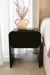 Oslo Bedroom Side Table - Black