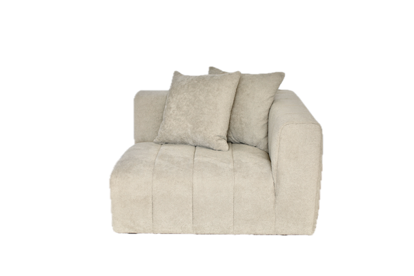 Laurent 1.5 Seater with RHS Arm - Cuddle Cobblestone
