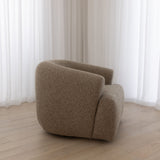 Sade Swivel Arm Chair - Capri Raisin