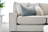 Brielle 4 Seater with Chaise - Light Grey