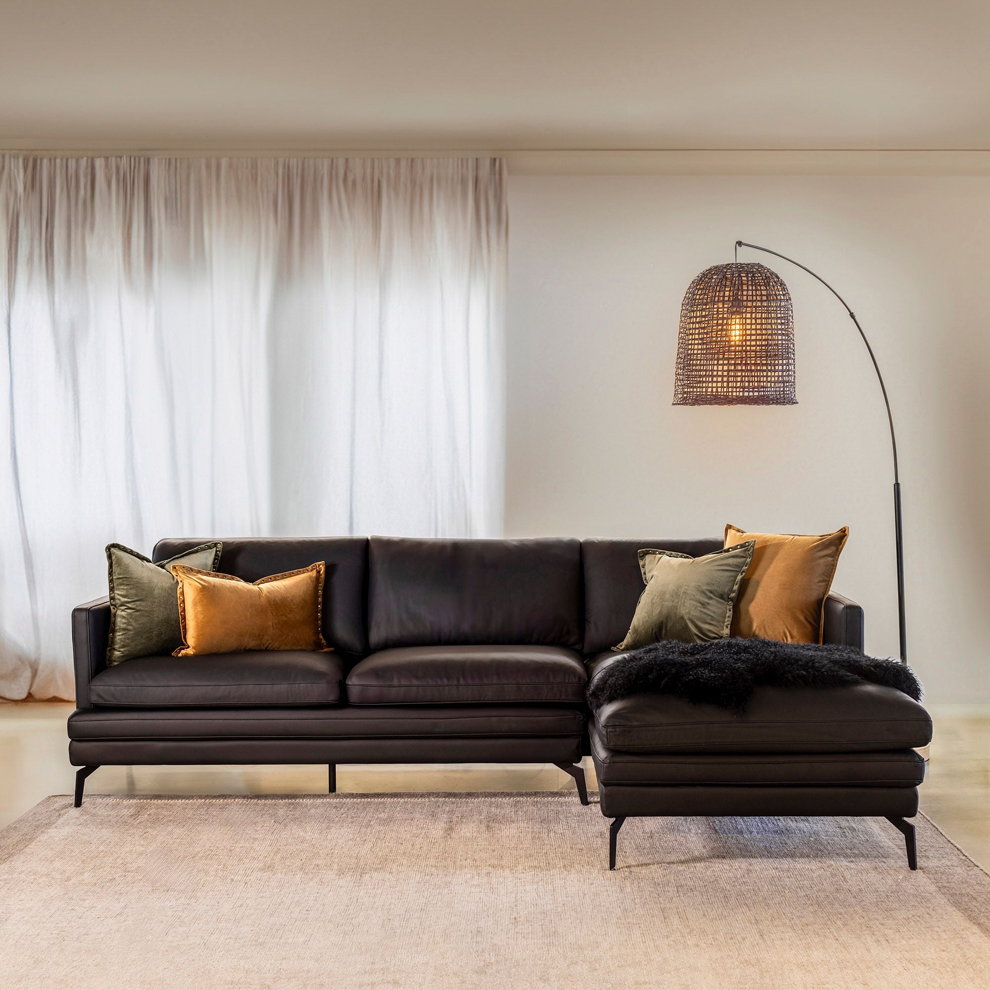 Leather Chaise Lounge Sofa in Perth, Osborne Park & Joondalup Couch