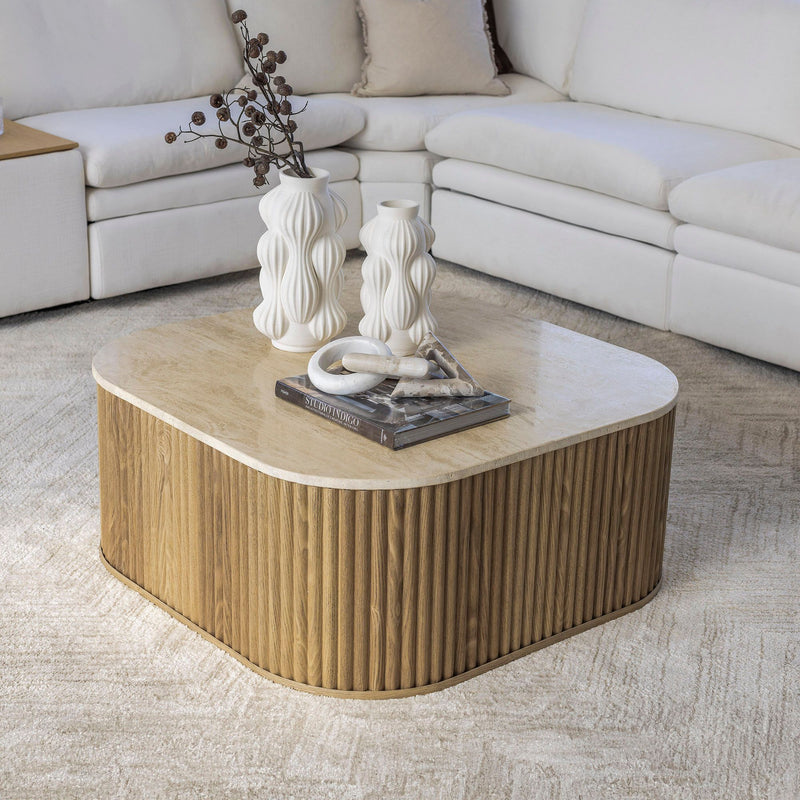 Travertine Coffee Table