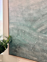 Uplifting - Textured Canvas with Dune Floater