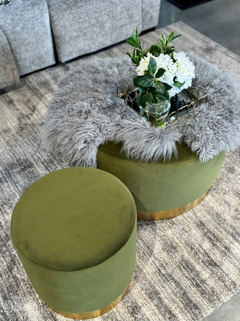 Milan Large Ottoman - Olive