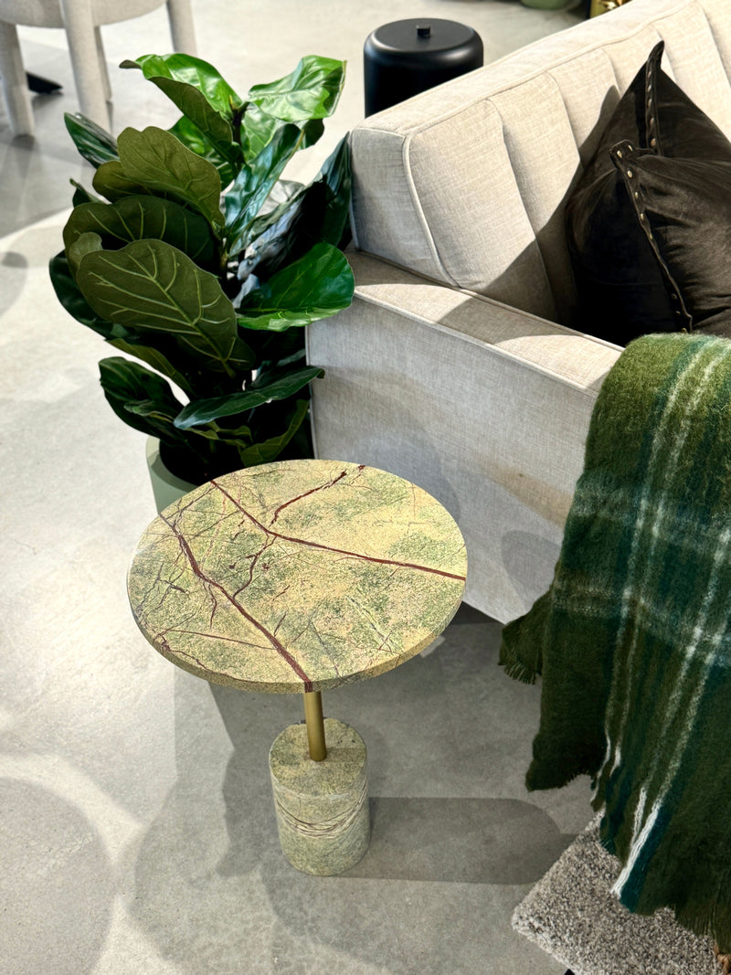 Chiara Marble Side Table - Green