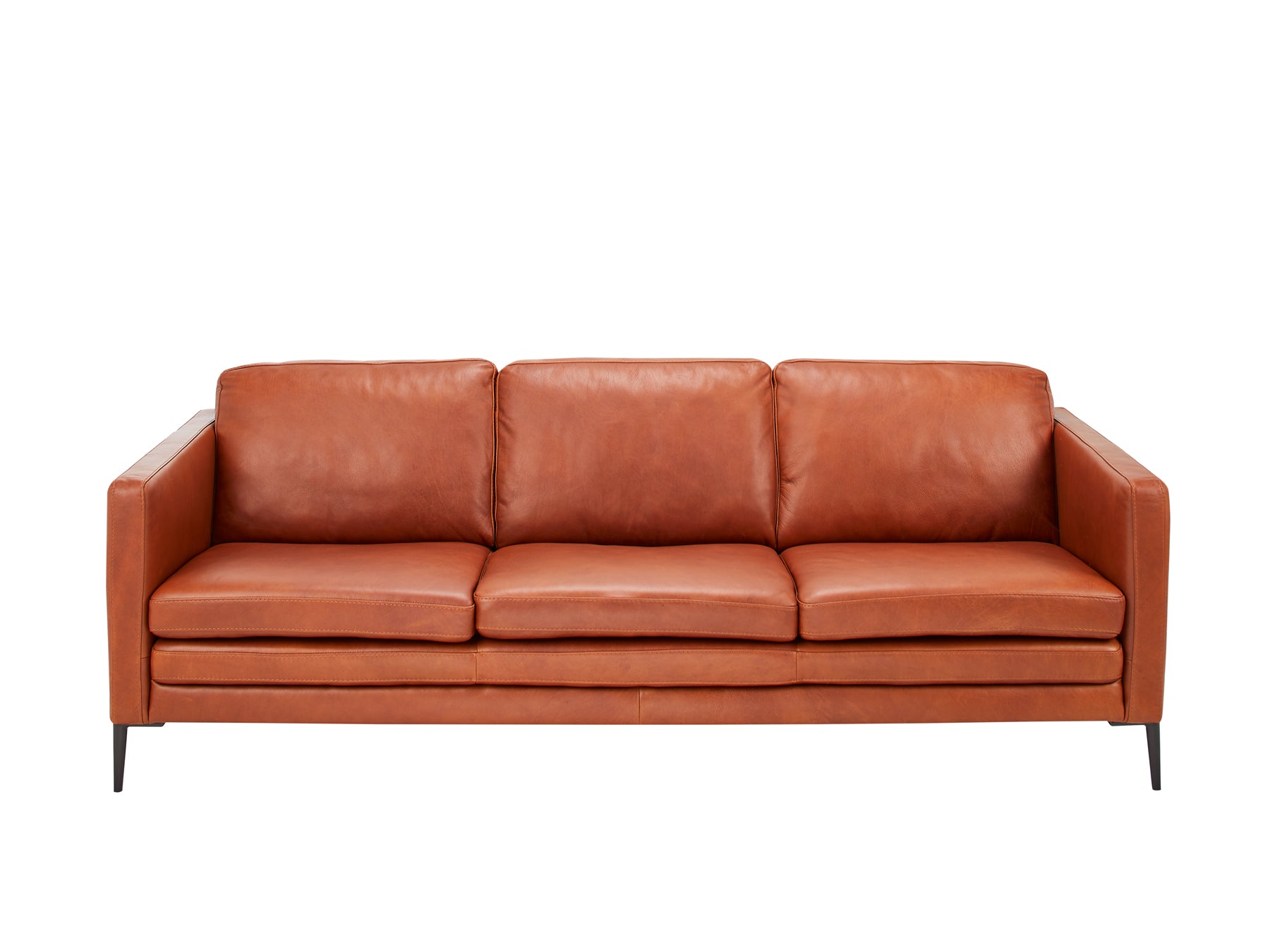 Buy Oslo 3 Seater Cognac Leather Lounge in Perth, Osborne Park ...