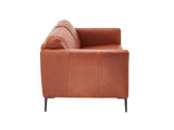 Oslo 2 Seater Leather Lounge - Cognac