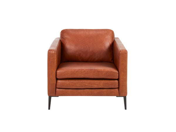 Oslo Leather Armchair - Cognac